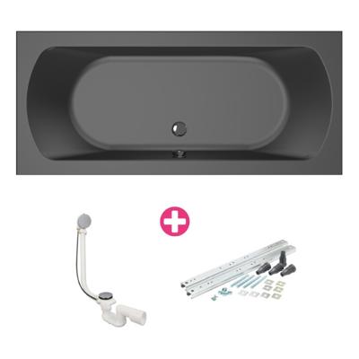 Bad Xenz Lagoon 170x75x50 cm Ebony