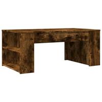 Salontafel 102x55x42 cm bewerkt hout gerookt eikenkleurig - thumbnail