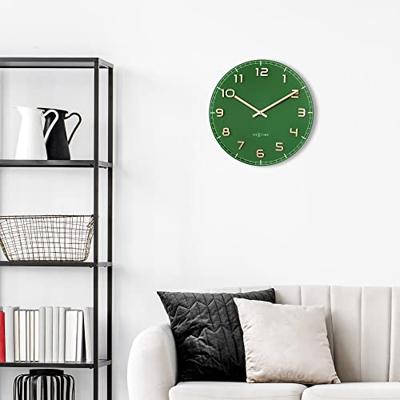 NeXtime NE-3314GC Wandklok Dia 40cm Groen Glas/Aluminium Classy Medium NeXtime NE-3314GC Wandklok Dia 40cm Groen Glas/Aluminium Classy Medium