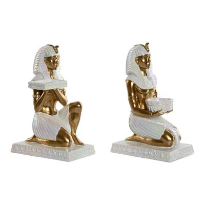 Decoratieve figuren Home ESPRIT Wit Gouden Hars Orientaals Egyptenaar 12,5 x 17 x 25 cm (2 Stuks) Decoratieve figuren Home ESPRIT Wit Gouden Hars Orientaals Egyptenaar 12,5 x 17 x 25 cm (2 Stuks)