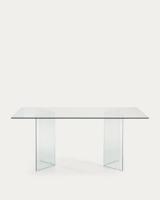 Kave Home Glazen Eettafel 'Burano', 180 x 90 cm - thumbnail