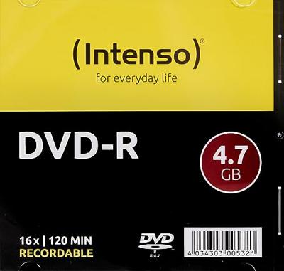 Intenso 4101652 DVD-R disc 4.7 GB 10 stuk(s) Slimcase