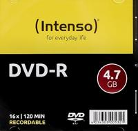 Intenso 4101652 DVD-R disc 4.7 GB 10 stuk(s) Slimcase - thumbnail