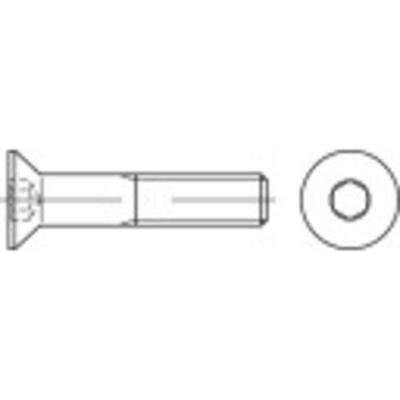 TOOLCRAFT 148647 Verzonken schroeven M6 12 mm Binnenzeskant (inbus) Staal Galvanisch verzinkt 500 stuk(s)