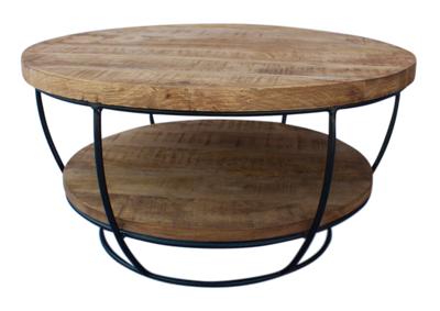 Brix Salontafel 'Evan' 85cm, kleur zwart