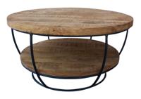 Brix Salontafel 'Evan' 85cm, kleur zwart - thumbnail