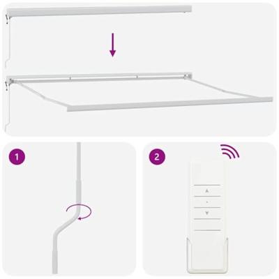 Luifel uittrekbaar 4x3 m stof en aluminium antraciet en wit