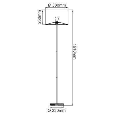 Brilliant VloerlampRomm - 93140/76