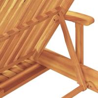 Ligstoel 1-persoon 2 pcs Rood 40 x 40 x 40cm Massief acaciahout - thumbnail