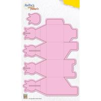 Nellie's Choice • wrapping dies tulp doosje 2st. - thumbnail