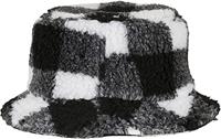 Flexfit FX5003SC Sherpa Check Bucket Hat - White/Black - One Size - thumbnail