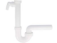 Kirchhoff Kunststof DALLMER spoelbak buisvormige sifon, wit, 1 1/2" H x 40 mm, met kogelgewricht, met 3/4" apparaataansluiting - 20215 - thumbnail