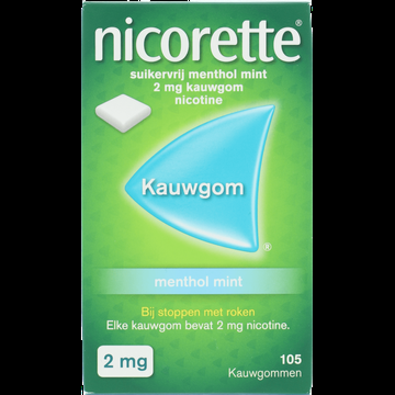Nicorette Nicotine Kauwgom Suikervrij 2 bij Jumbo