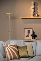 Lucide CELESTE - Vloerlamp - Ø 28 cm - LED Dimb. - 1x21W 2700K - Mat Goud / Messing - thumbnail