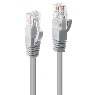 LINDY 48001 RJ45 Netwerkkabel, patchkabel CAT 6 U/UTP 0.50 m Grijs 1 stuk(s)