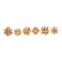 Houten Breinpuzzel Set, 6st. - thumbnail