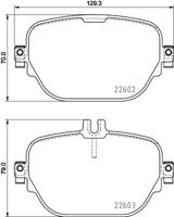 Remblokkenset, Schijfrem 8db 8DB355031711 - thumbnail