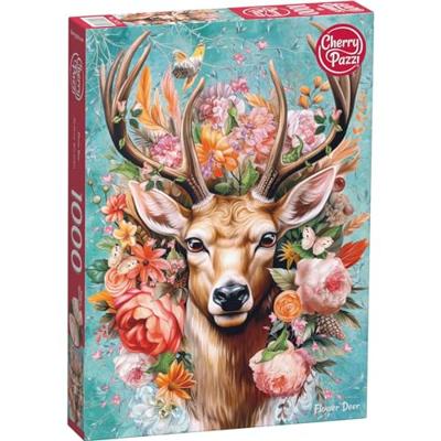 Flower Deer Puzzel 1000 Stukjes