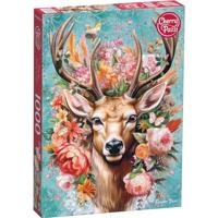 Flower Deer Puzzel 1000 Stukjes - thumbnail