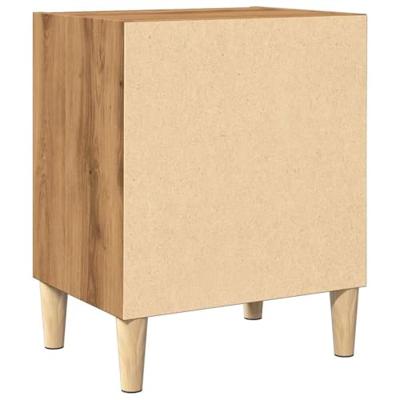 Nachtkastjes 2 st 40x30x50cm bewerkt hout artisanaal eikenkleur