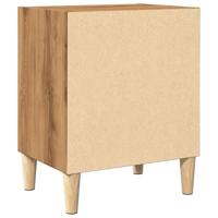 Nachtkastjes 2 st 40x30x50cm bewerkt hout artisanaal eikenkleur - thumbnail