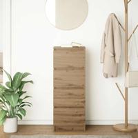 Dressoir 37,5x35x99 cm spaanplaat ambachtelijk eikenkleurig - thumbnail