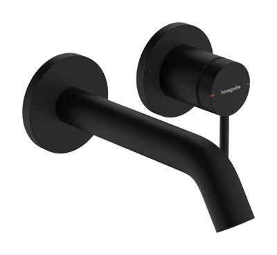 Hansgrohe Tecturis Wastafelkraan Inbouw - mengkraan - rond - eengreeps - 16.5cm uitloop - mat zwart 73350670