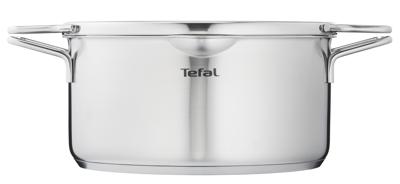 Tefal H852S8 Nordica Pannenset 4-delig RVS/Glas Tefal H852S8 Nordica Pannenset 4-delig RVS/Glas