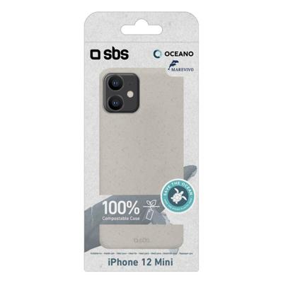 SBS Eco Cover 100% compostable iPhone 12 Mini wit - TEOCNCOVIP12W