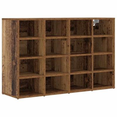 Schoenenkast met plank Oud Hout 103 x 30 x 67 cm Bewerkt hout