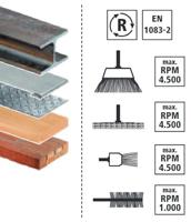 Set van tips Wolfcraft 2133000 Polijstgereedschap - thumbnail