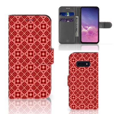 Samsung Galaxy S10e | Telefoon Hoesje | Batik Rood Samsung Galaxy S10e | Telefoon Hoesje | Batik Rood
