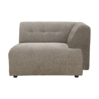 HKliving Vint bank right divan Sneak Beige - thumbnail