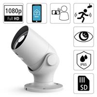 Hama Bewakingscamera Wifi Voor Buiten Zonder Hub Nachtzicht 1080p Wit - thumbnail