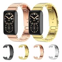 Stalen schakelband - Rosé goud - Xiaomi Smart band 7 Pro - thumbnail