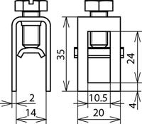 DEHN 563013 RK 95 PAS Overspanningsveilige montageset 1 stuk(s) - thumbnail