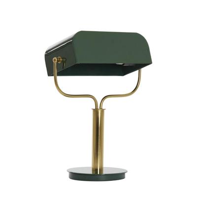 Light & Living BankierslampAyer donker groen met goud - 1890778