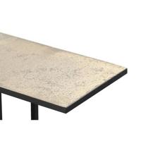 Bijzettafel Hugo - zwart/goudkleur - 40x25x60 cm - Leen Bakker - thumbnail