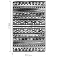 Buitenkleed polypropeen 190x290 cm zwart - thumbnail
