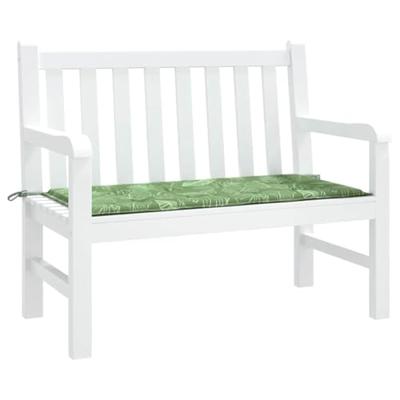 Tuinbankkussen 100x50x3 cm oxford stof bladpatroon