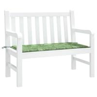 Tuinbankkussen 100x50x3 cm oxford stof bladpatroon - thumbnail