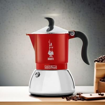 Italiaanse Koffiepot Bialetti FIAMMETTA INDUCTI Rood Aluminium 4 Koppar