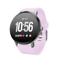 V11 Smartwatch Real-time hartslag Blood Pressure Monitor multi-sport modus Breathing Light Smart Watch voor Android IOS Phone(Pink Silicone) - thumbnail
