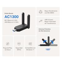 TP-Link MA32H netwerkkaart Intern WLAN 867 Mbit/s - thumbnail