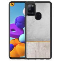 Samsung Galaxy A21s Grip Case Wood Concrete - thumbnail