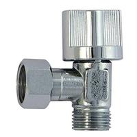 Hoekstopkraan - ROUSSEAU - 3/8 mannelijk/vrouwelijk - 1/4T - Verchroomd messing - thumbnail