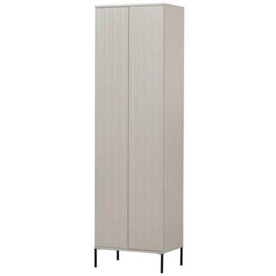 WOOOD Opbergkast 'New Gravure' Grenenhout, 210 x 60cm, kleur Dust