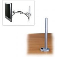 LINDY Desk Clamp Pole Monitor-tafelbeugel 1-voudig Zilver Vast - thumbnail