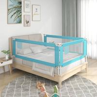 VidaXL Bedhekje peuter 200x25 cm stof blauw - thumbnail