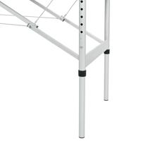 VidaXL Massagetafel inklapbaar met aluminium frame (vier delen / crèmewit) - thumbnail